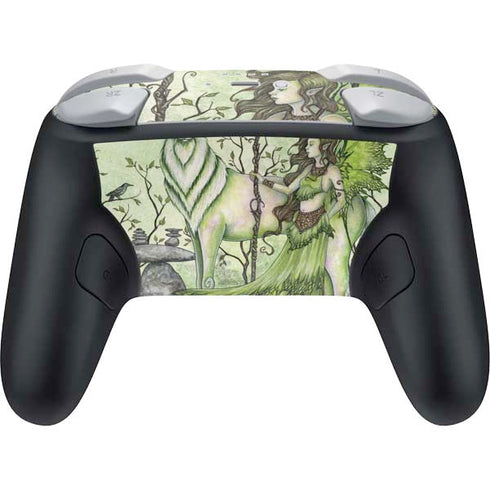 Guardian Fairy and Stag by Amy Brown Nintendo Switch 2 (2025) Pro Controller Skin
