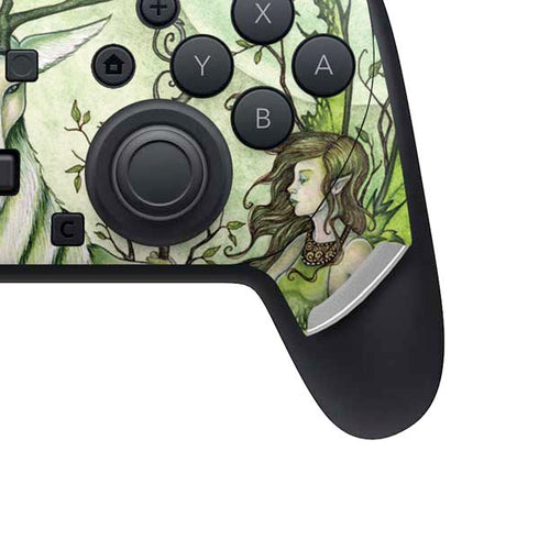 Guardian Fairy and Stag by Amy Brown Nintendo Switch 2 (2025) Pro Controller Skin
