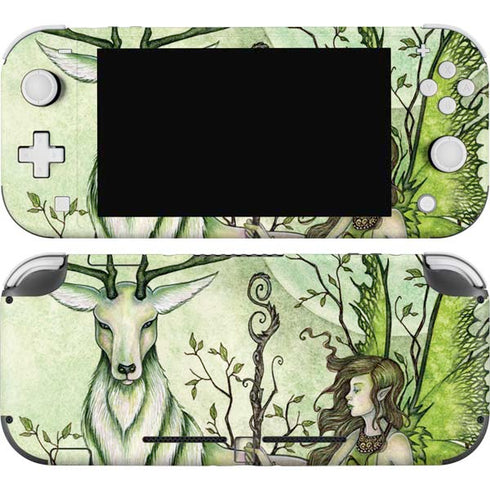 Guardian Fairy and Stag by Amy Brown Nintendo Switch Lite Skin