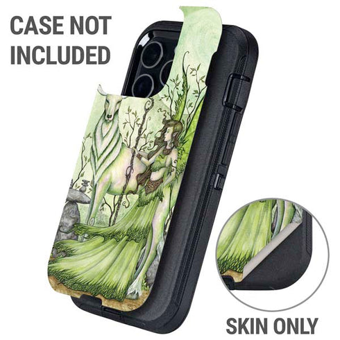 Guardian Fairy and Stag by Amy Brown Otterbox Defender iPhone Skin