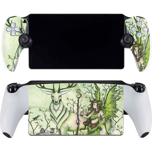 Guardian Fairy and Stag by Amy Brown PlayStation Portal Remote Player Skin