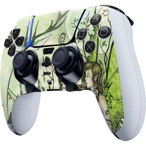 Amy Brown Guardian Fairy and Stag PS5 DualSense Edge Pro Controller Skin
