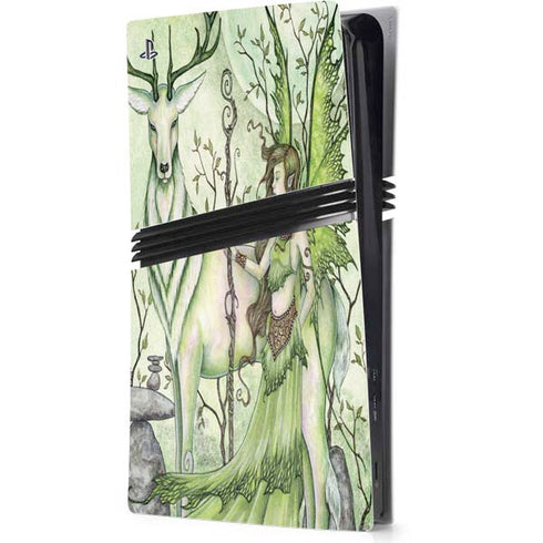 Guardian Fairy and Stag by Amy Brown PS5 Pro Console Skin