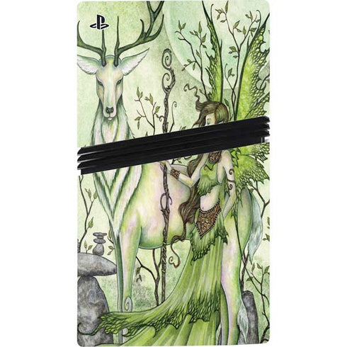Guardian Fairy and Stag by Amy Brown PS5 Pro Console Skin