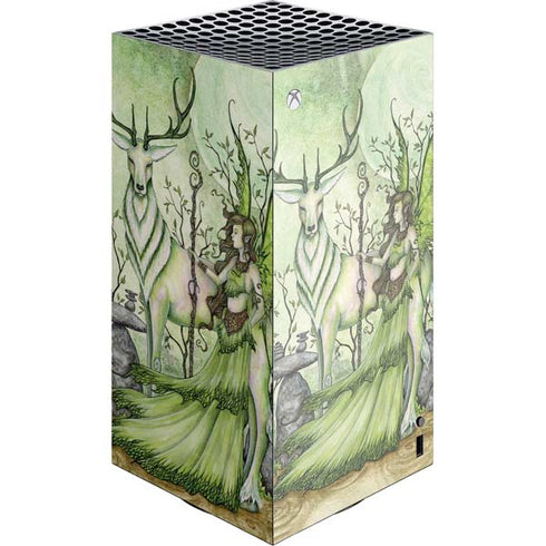 Guardian Fairy and Stag by Amy Brown XBox Series X Digital Edition Console Skin