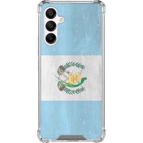Guatemala Flag Distressed Galaxy A16 5G Clear Case