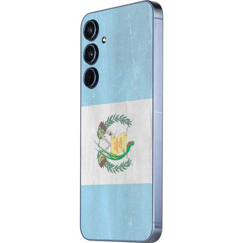Guatemala Flag Distressed Galaxy A35 5G Skin