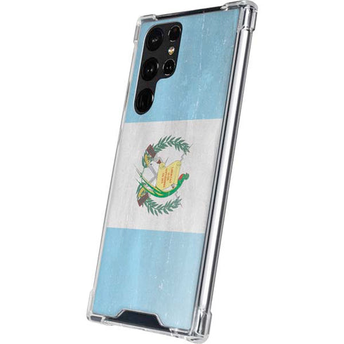 Guatemala Flag Distressed Galaxy S23 Ultra Clear Case