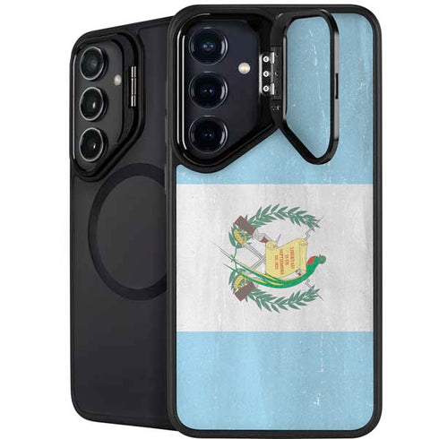 Guatemala Flag Distressed Galaxy S26 Kickstand Case