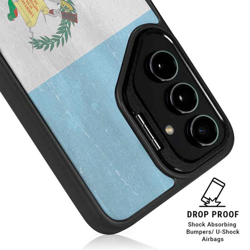 Guatemala Flag Distressed Galaxy S26 Kickstand Case