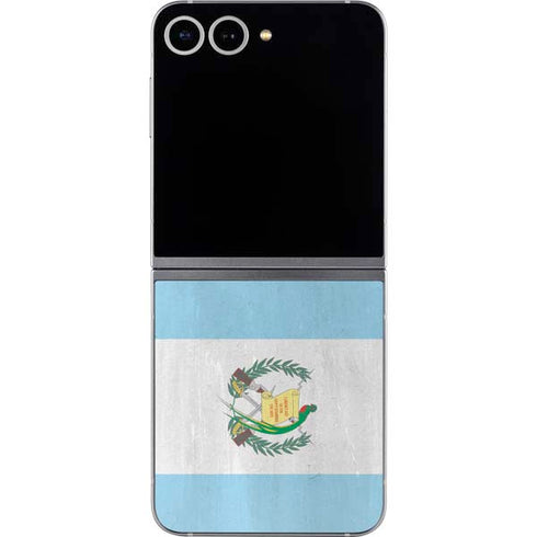 Guatemala Flag Distressed Galaxy Z Flip6 Skin