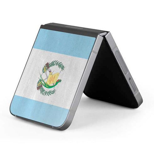 Guatemala Flag Distressed Galaxy Z Flip6 Skin