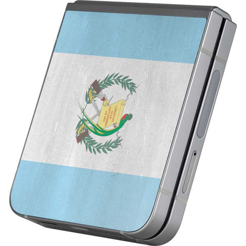 Guatemala Flag Distressed Galaxy Z Flip6 Skin