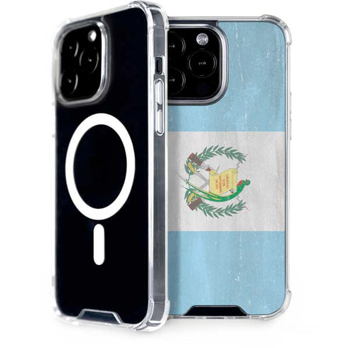 Guatemala Flag Distressed iPhone Cases