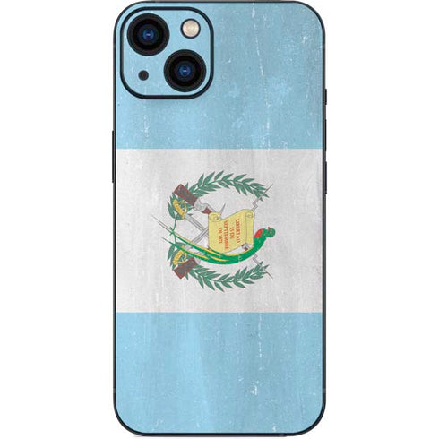 Guatemala Flag Distressed iPhone Skins
