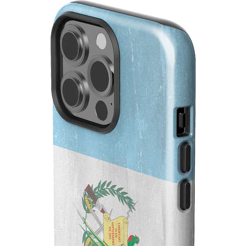 Guatemala Flag Distressed iPhone 15 Pro Impact Case