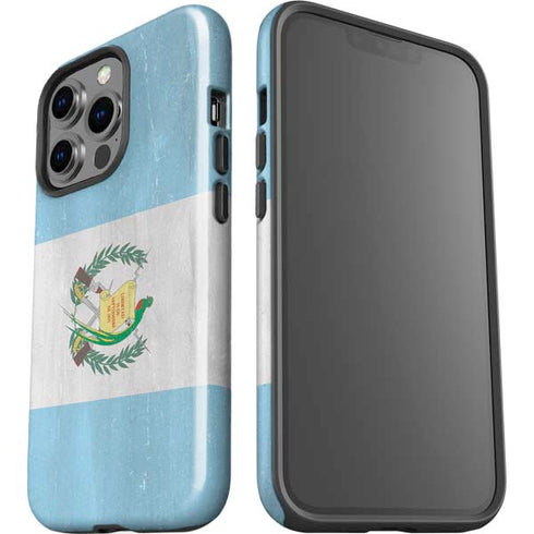 Guatemala Flag Distressed iPhone 15 Pro Impact Case