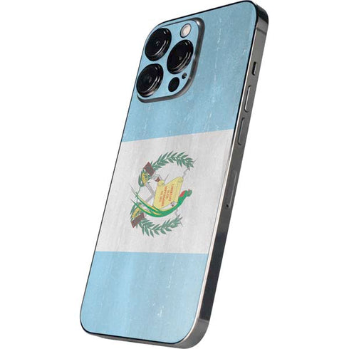 Guatemala Flag Distressed iPhone 15 Pro Max Skin
