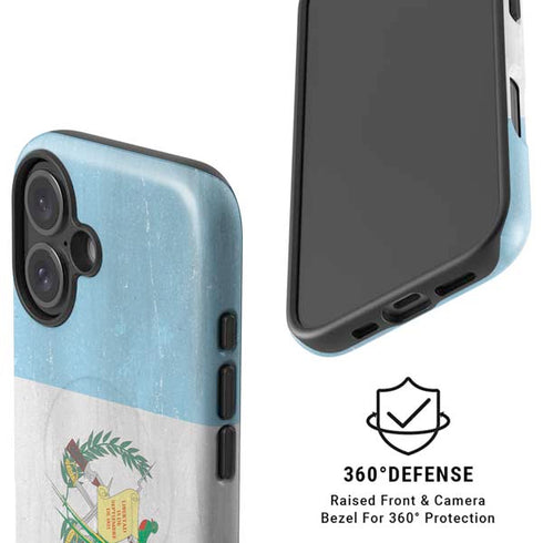 Guatemala Flag Distressed iPhone 16 Plus Magsafe Impact Case
