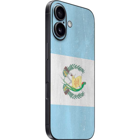 Guatemala Flag Distressed iPhone 16 Plus Skin