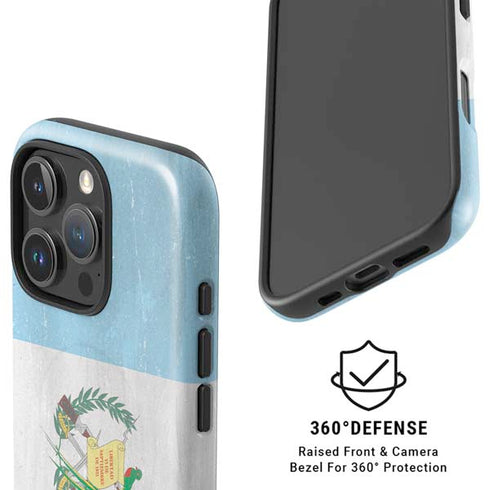 Guatemala Flag Distressed iPhone 16 Pro Max Magsafe Impact Case