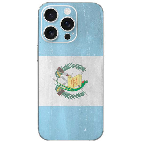 Guatemala Flag Distressed iPhone 16 Pro Skin