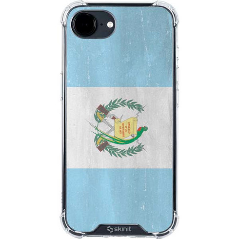 Guatemala Flag Distressed iPhone 16e Clear Case