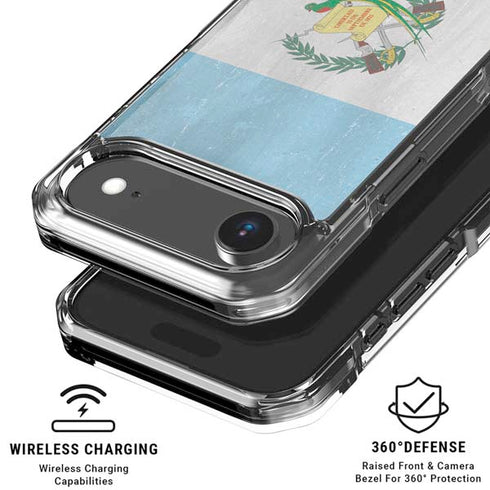 Guatemala Flag Distressed iPhone 17 Air Clear Case