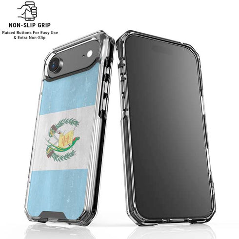 Guatemala Flag Distressed iPhone 17 Air Clear Case