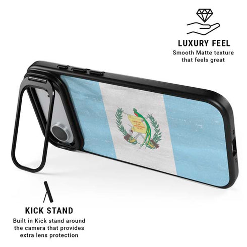 Guatemala Flag Distressed iPhone 17 Air Kickstand Case