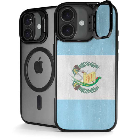 Guatemala Flag Distressed iPhone 17 Kickstand Case
