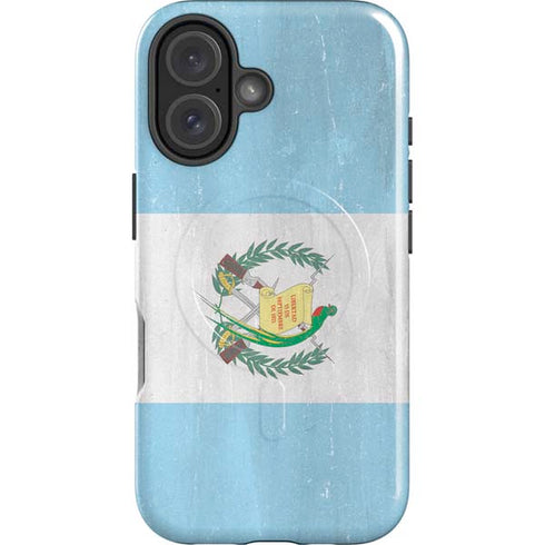 Guatemala Flag Distressed iPhone 17 Magsafe Impact Case
