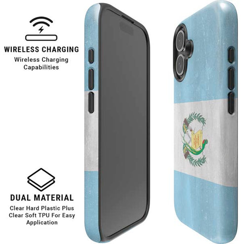 Guatemala Flag Distressed iPhone 17 Magsafe Impact Case