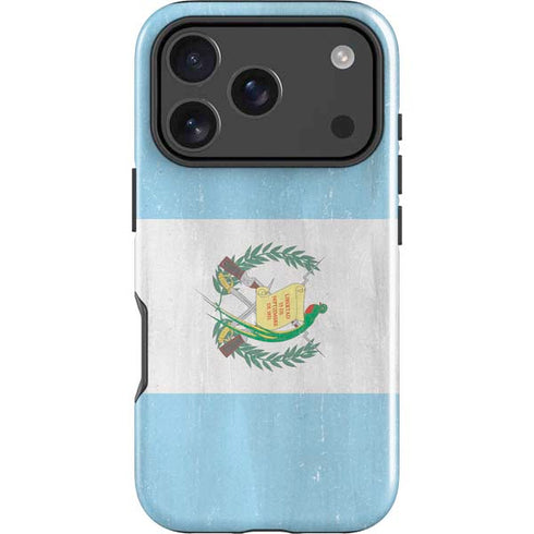 Guatemala Flag Distressed iPhone 17 Pro Impact Case