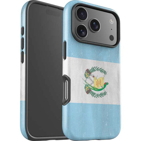 Guatemala Flag Distressed iPhone 17 Pro Impact Case