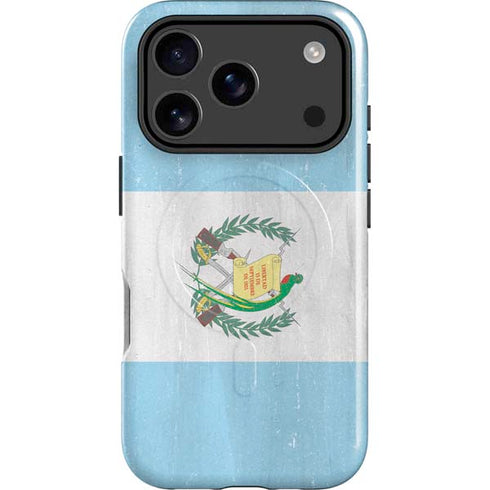 Guatemala Flag Distressed iPhone 17 Pro Magsafe Impact Case