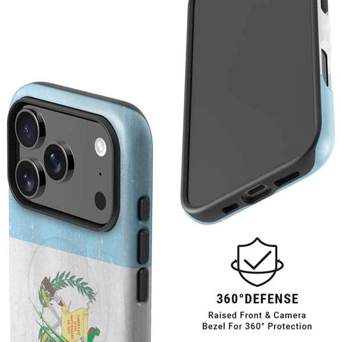 Guatemala Flag Distressed iPhone 17 Pro Magsafe Impact Case