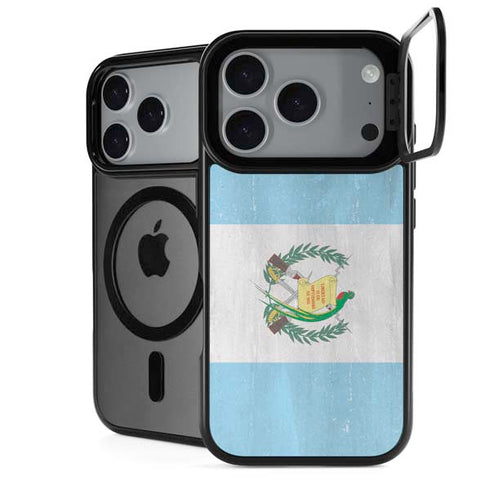 Guatemala Flag Distressed iPhone 18 Pro Kickstand Case