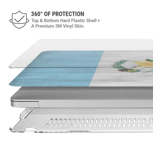 Guatemala Flag Distressed MacBook Pro 13in M1 (2021) Case plus Skin