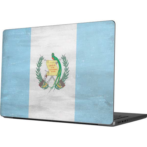Guatemala Flag Distressed Apple MacBook Pro 14-inch Skin