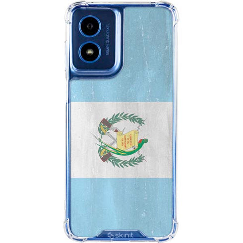 Guatemala Flag Distressed Moto G 5G (2024) Clear Case
