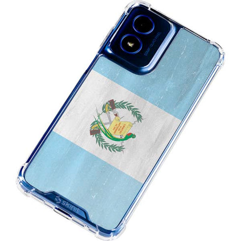 Guatemala Flag Distressed Moto G 5G (2024) Clear Case