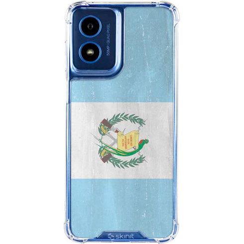 Guatemala Flag Distressed Moto G Play 4G (2024) Clear Case