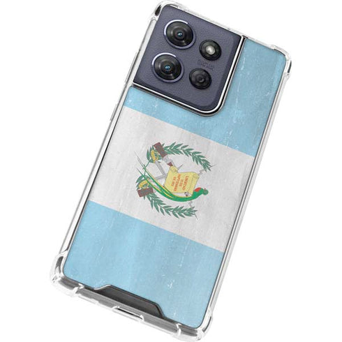 Guatemala Flag Distressed Moto G Play 5G (2025) Clear Case