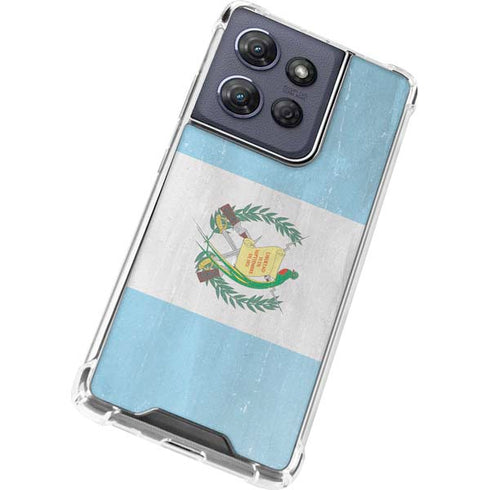 Guatemala Flag Distressed Moto G Power 5G (2025) Clear Case