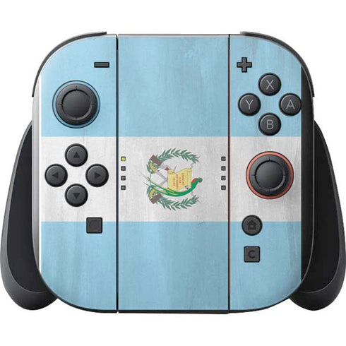 Guatemala Flag Distressed Nintendo Switch 2 (2025) with Joy-Con Skin
