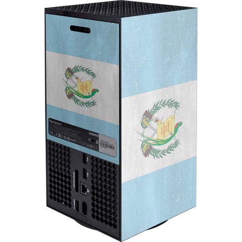 Guatemala Flag Distressed XBox Series X Digital Edition Console Skin