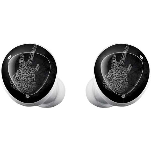 Guitar Pattern Galaxy Buds Plus Skin
