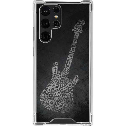 Guitar Pattern Galaxy S23 Ultra Clear Case