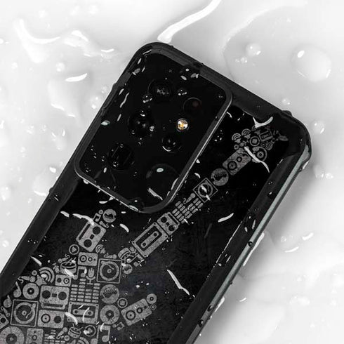 Guitar Pattern Galaxy S24 Ultra Waterproof Case